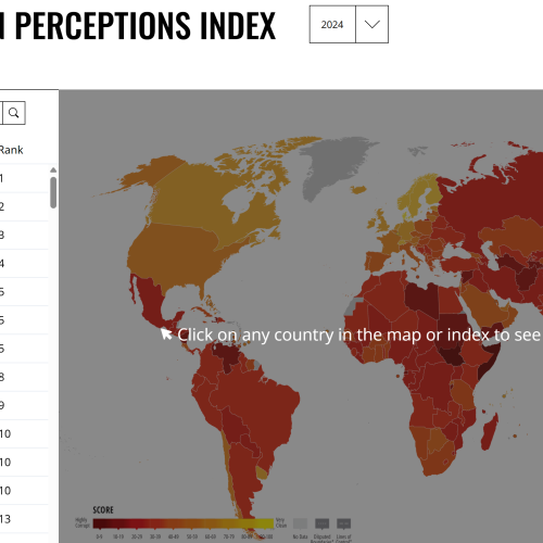 Corruption Perceptions Index 2024, CPI climate crisis, Transparency International report, global corruption ranking, climate finance embezzlement, environmental policy capture